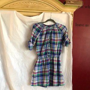 Ralph Lauren elastic waist plaid dress